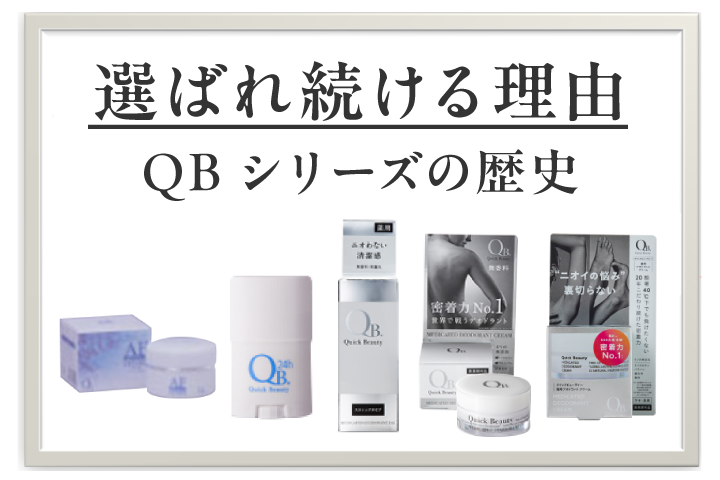 選ばれ続ける理由 QBシリーズの歴史
